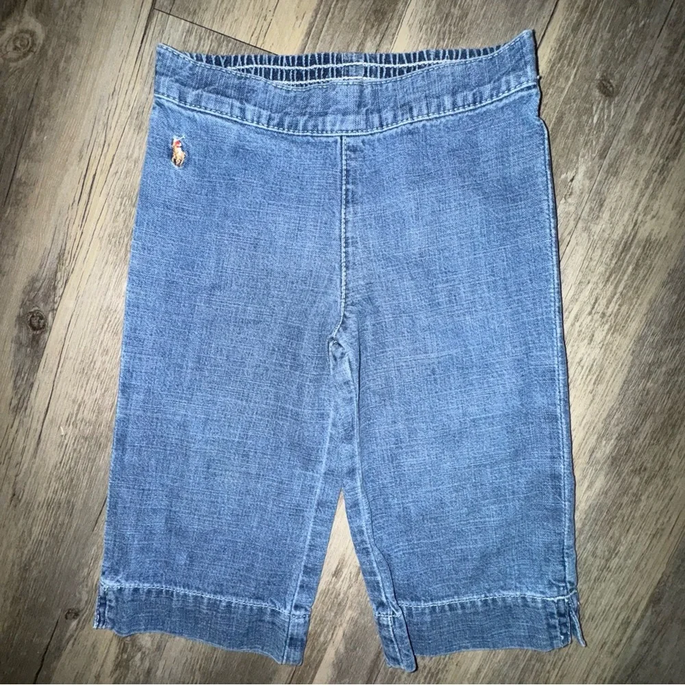 Vintage Ralph Lauren Kids Light Blue Denim Capris